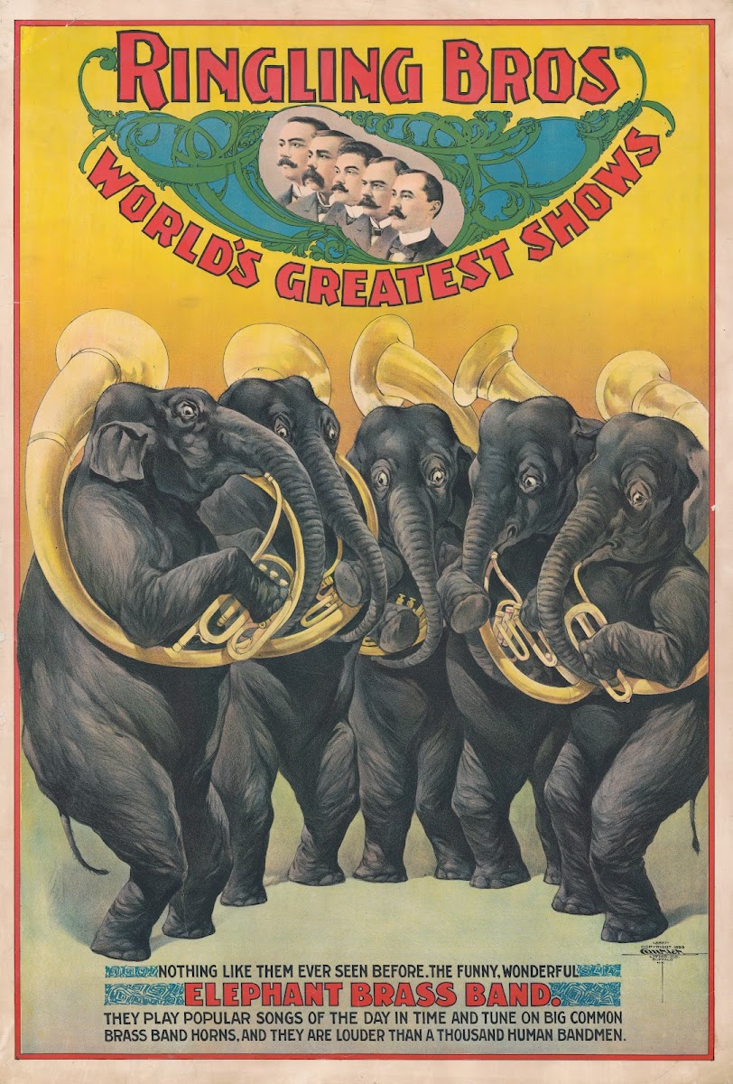 Ringling Bros worlds greatest shows  The funny wonderful elephant brass band  18