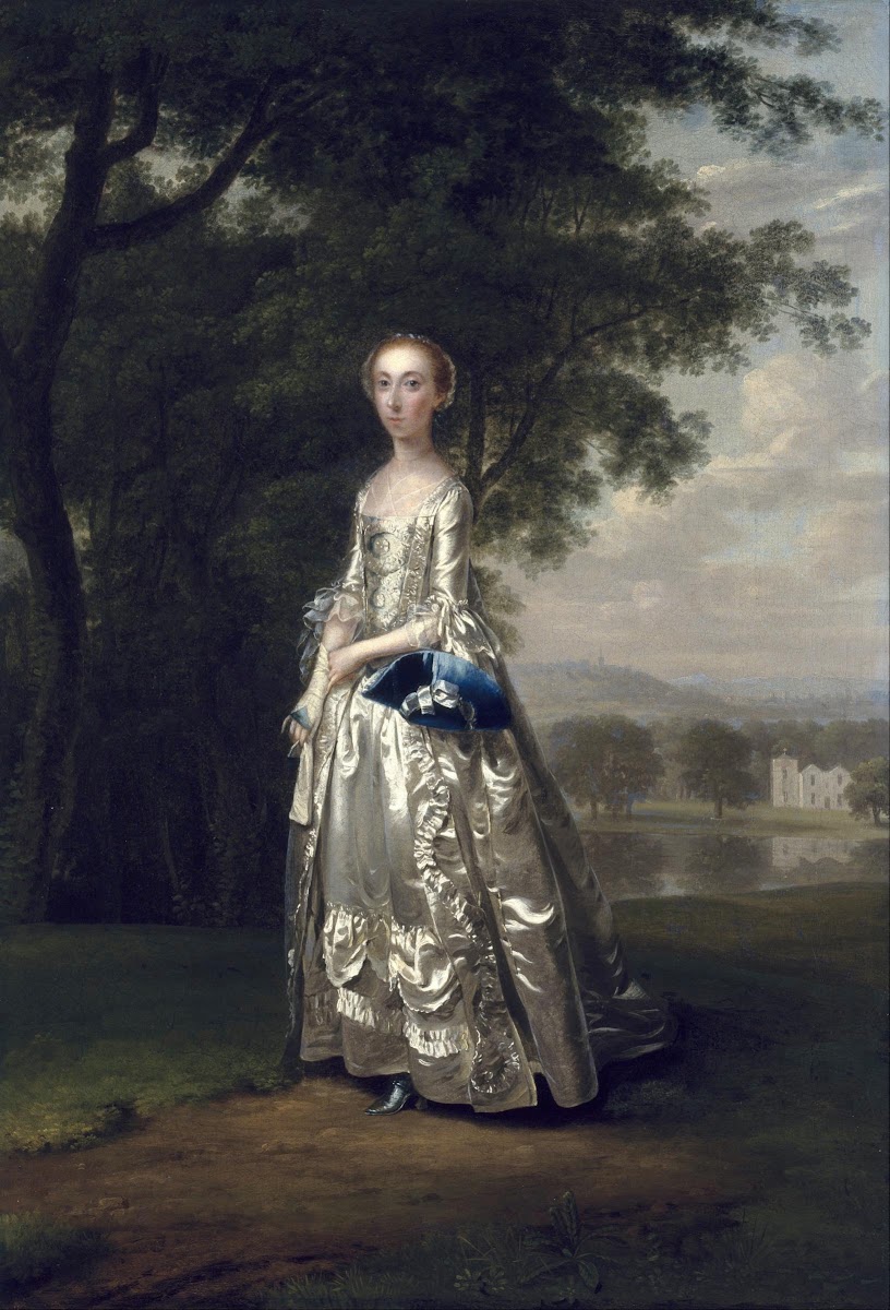 Portrait of a Lady in a Landscape 1750