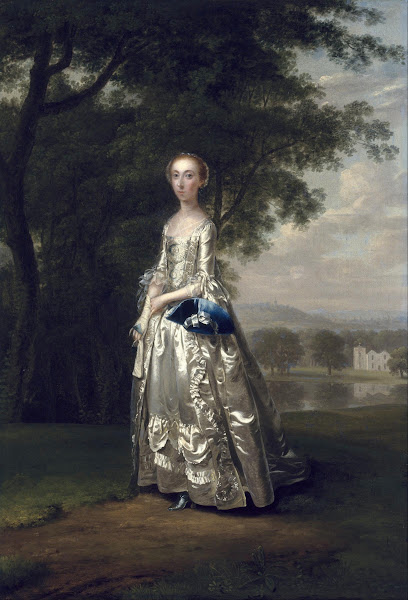 Portrait of a Lady in a Landscape 1750