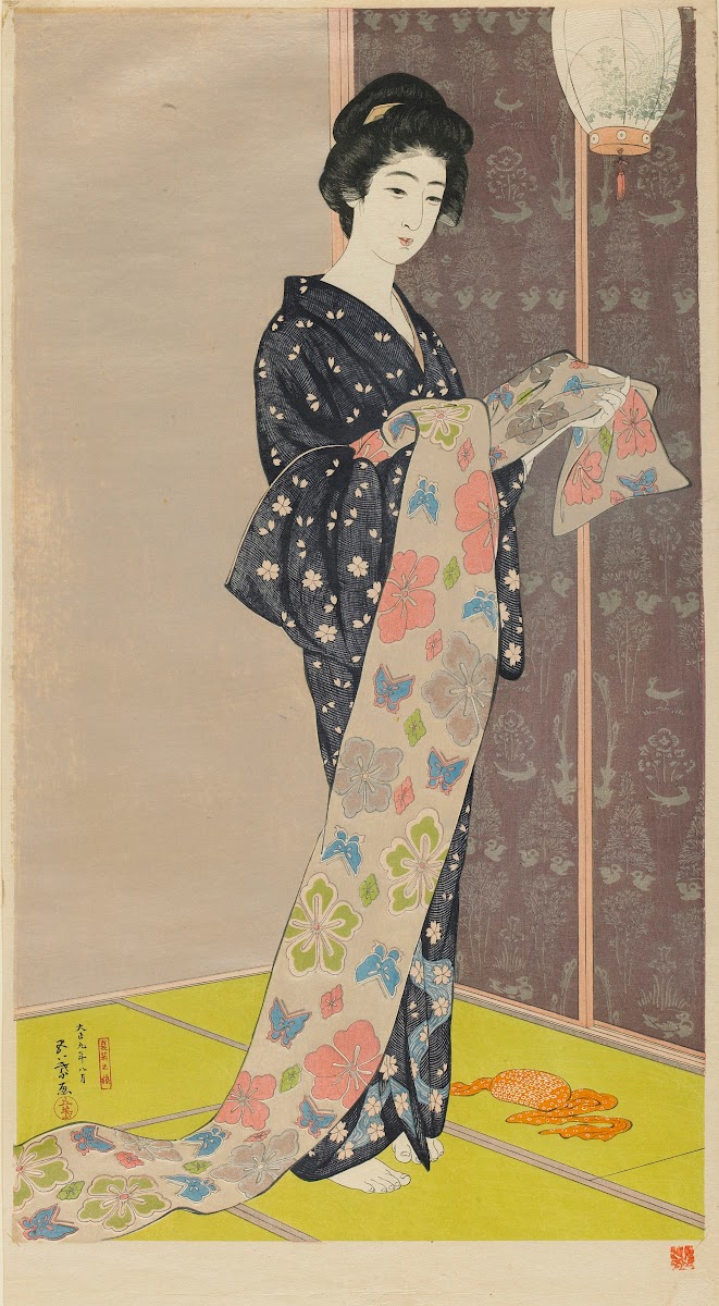 Woman in a Summer Kimono Kaso no musume 1920