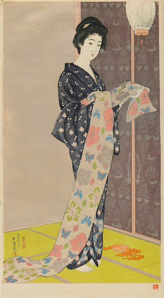 Woman in a Summer Kimono Kaso no musume 1920