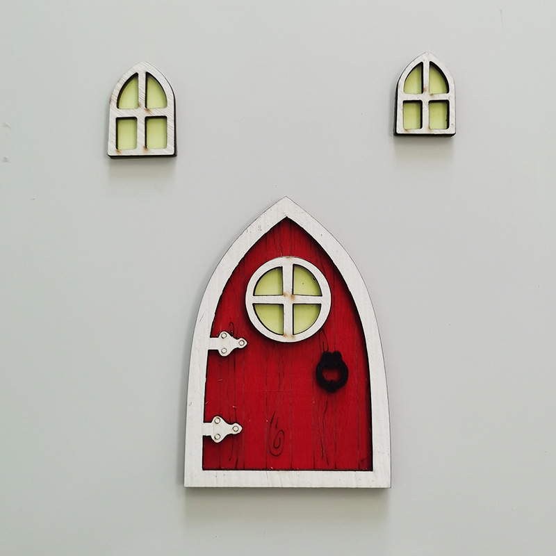Miniatur-Feentür-Set für Puppenhäuser und Dekoration