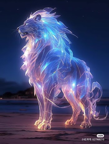 Glowing Lion Picture