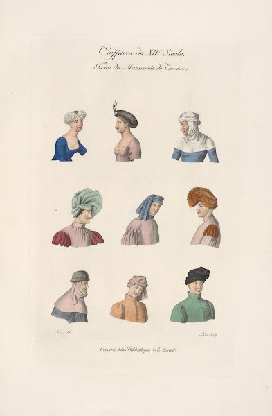 Coiffures du XIVe siècle tirées du manuscrit de Terence  1839