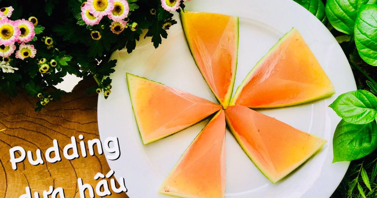 Ăn dặm- pudding dưa hấu