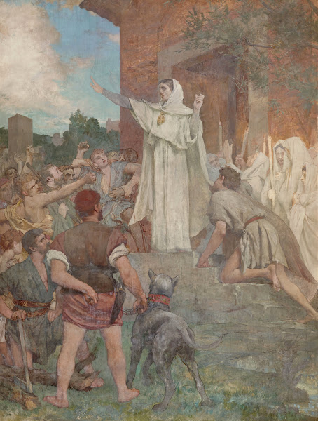 Sainte Geneviève calmant les Parisiens 1874 1891