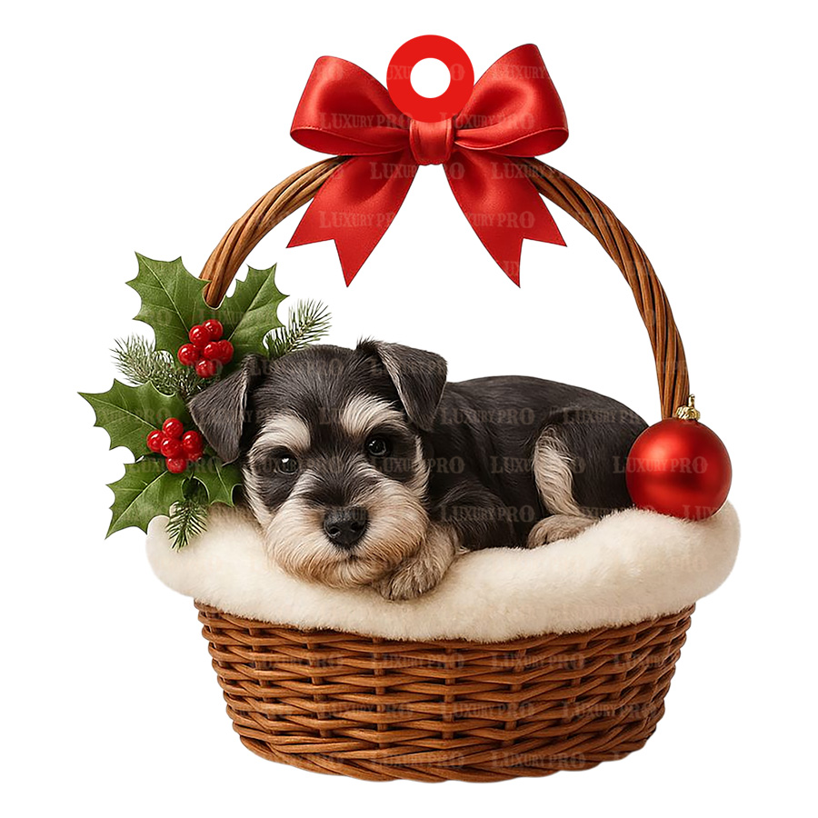 9cm Double-printed Wooden Ornament