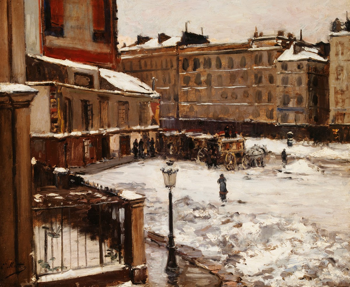 La Place Pigalle Sous La Neige 1870