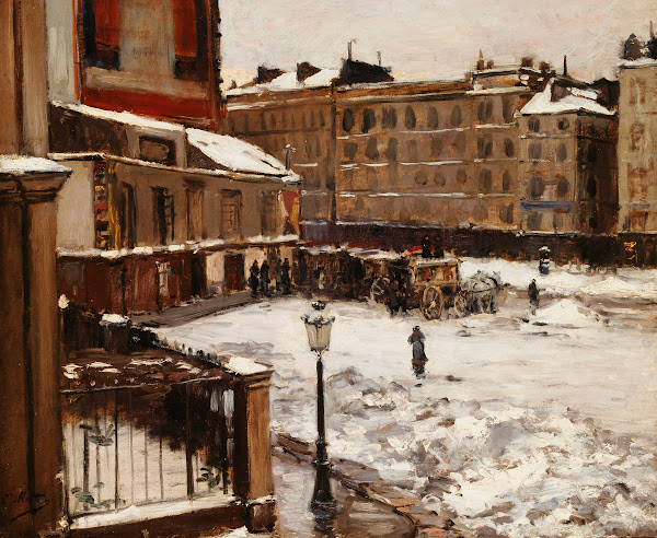 La Place Pigalle Sous La Neige 1870