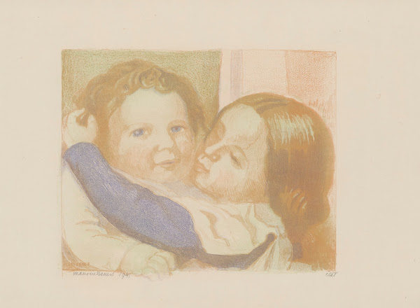 Enfants sembrassant Claire et Paul 1940