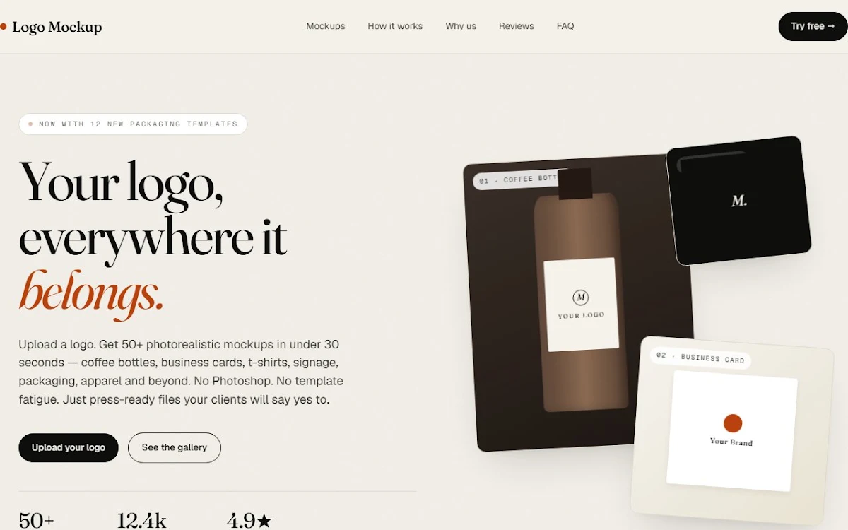 Captura de Logo mockup