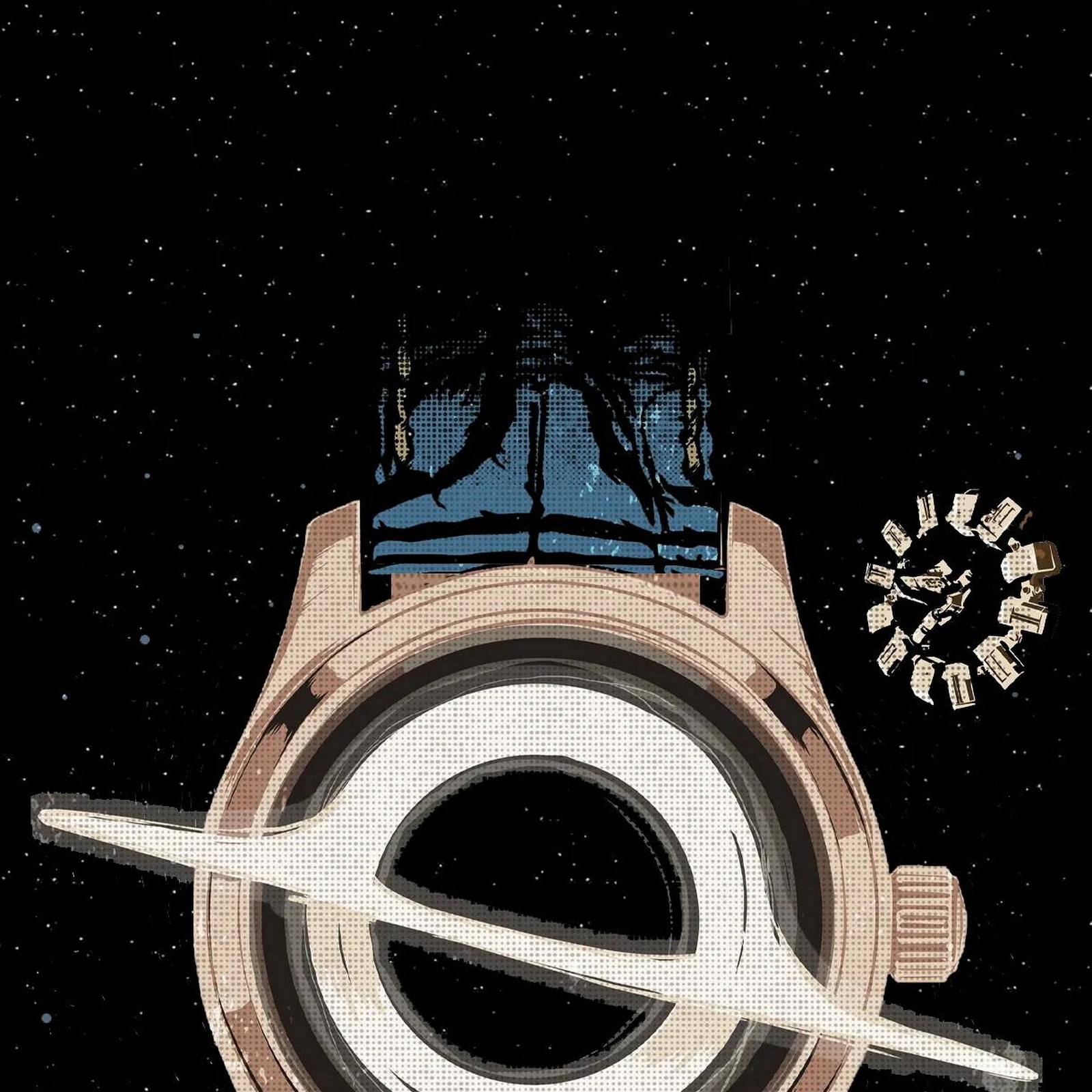 Download Interstellar Black Hole Watch Art Full HD iPhone