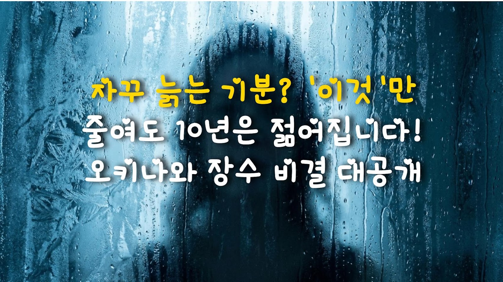 자꾸 늙는 기분? '이것'만 줄여도 10년은 젊어집니다! 오키나와 장수 비결 대공개