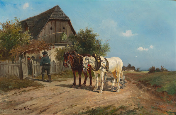 Besuch beim Heurigen 1873