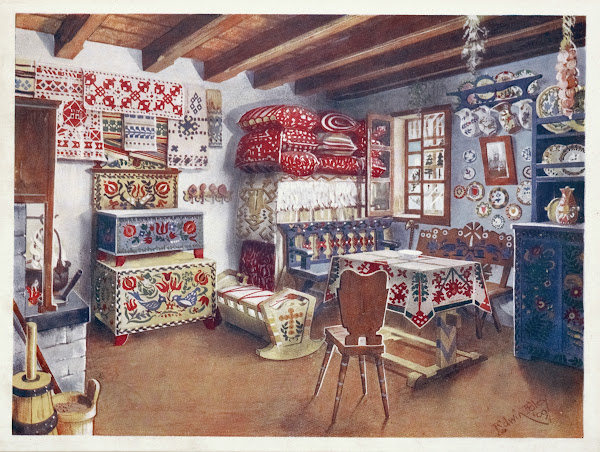 Austro Hungarian peasant furniture 1910   1911