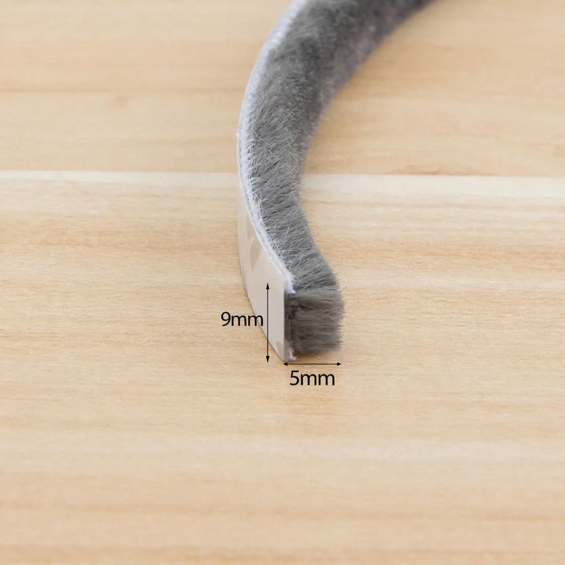 Window and door sealing tape with adhesive backing