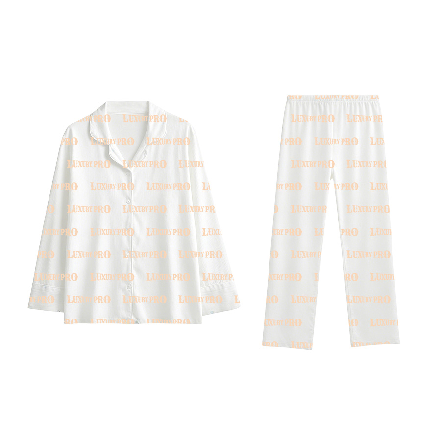 AOP TRB Imitation Cotton Pajama Set