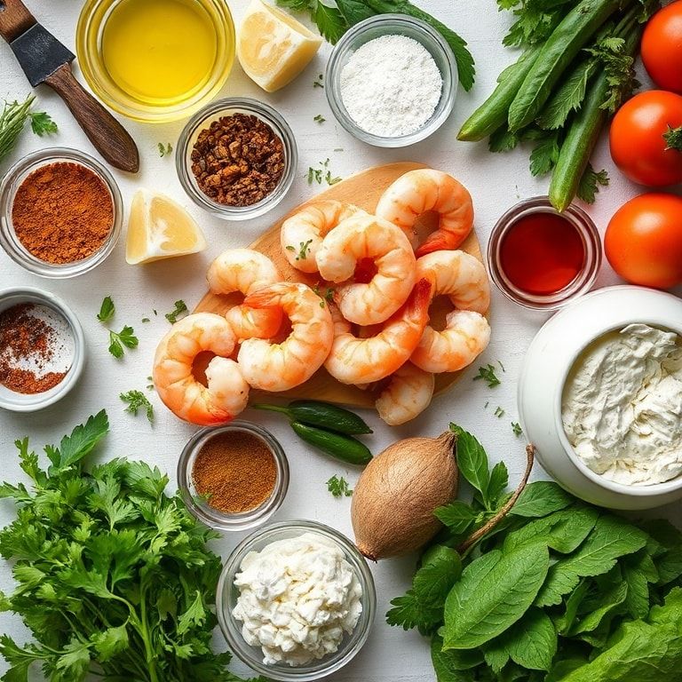 Ingredients for Creamy Shrimp Tuscan Bake Ready in 30 Minutes – Easy & Homemade Comfort