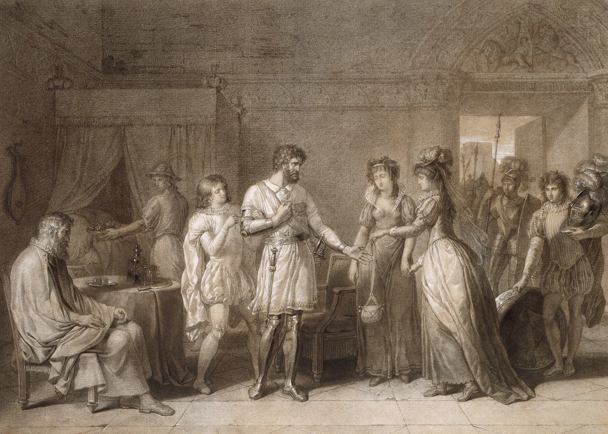 Bayard Refusing the Presents of His Hostess in Brescia c 1789