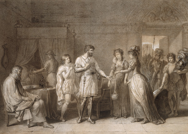 Bayard Refusing the Presents of His Hostess in Brescia c 1789