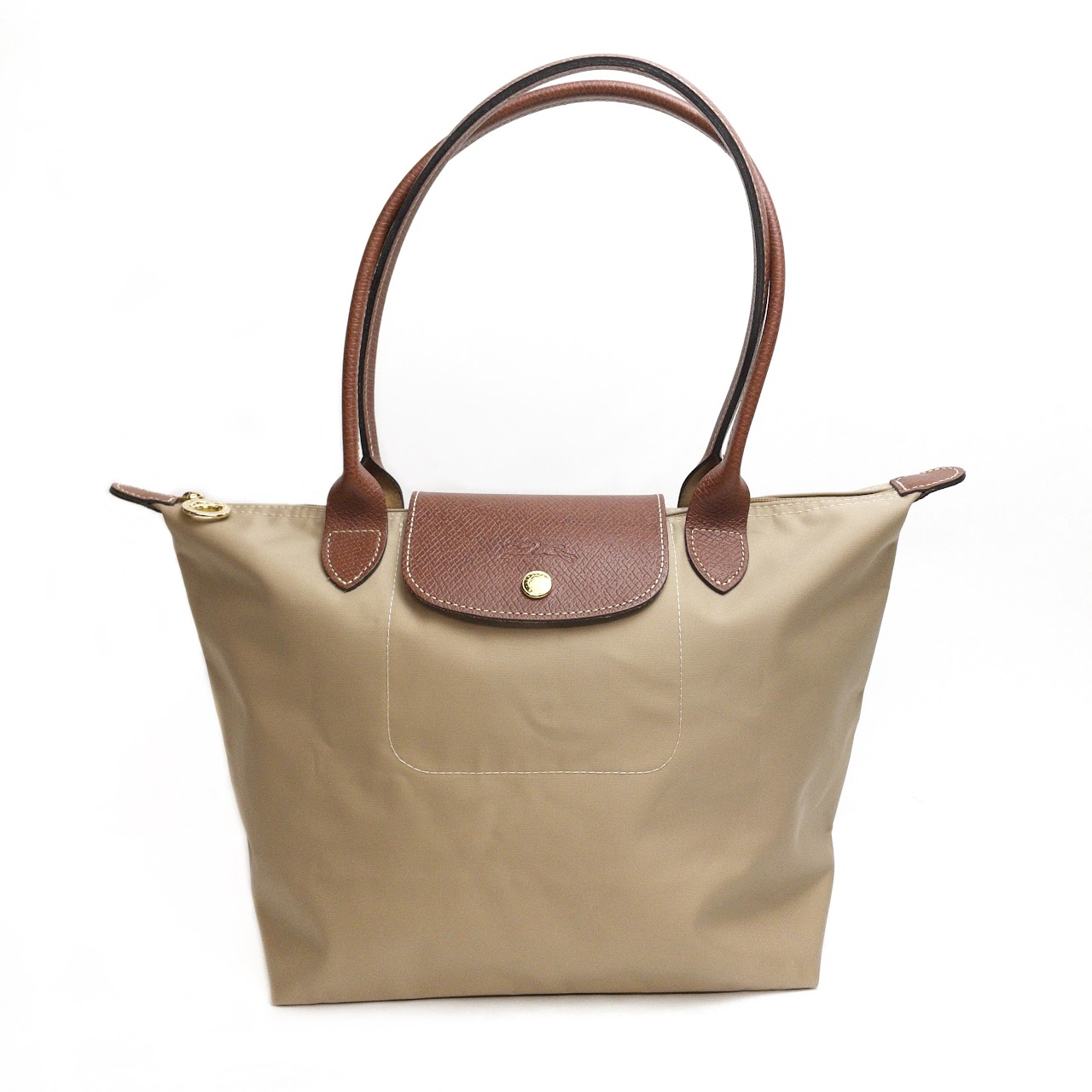 Longchamp Medium Le Pliage Shoulder Tote in Desert