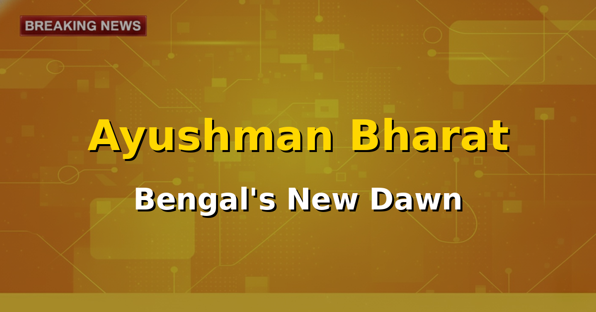 Ayushman Bharat card being issued to a beneficiary in West Bengal