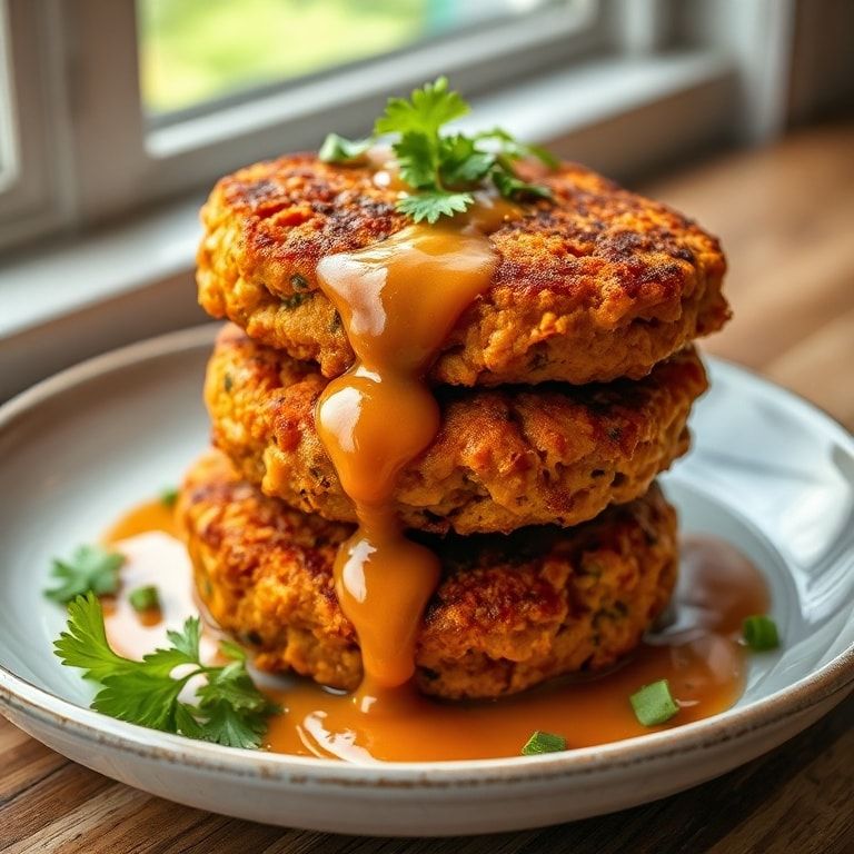 Crispy Sweet Potato & Red Lentil Patties Easy Vegan Dinner in 40 Min finished