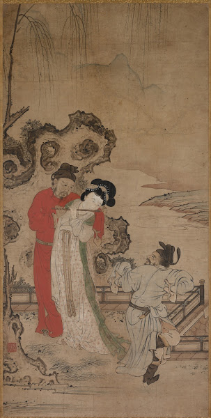Emperor Minghuang Teaching Yang Gueifei to Play the Flute late 1400searly 1500s