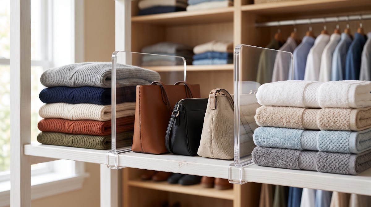 Best Acrylic Shelf Dividers for Closets (2026) - BEST OVERALL — IN CONTEXT