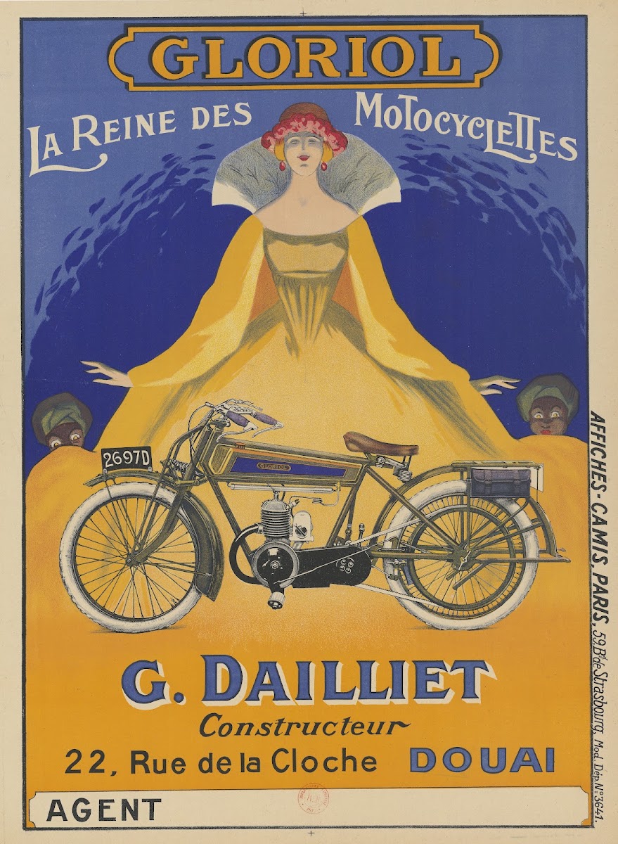 Gloriol La reine des motocyclettes G Dailliet constructeur 22 rue de la Cloche D