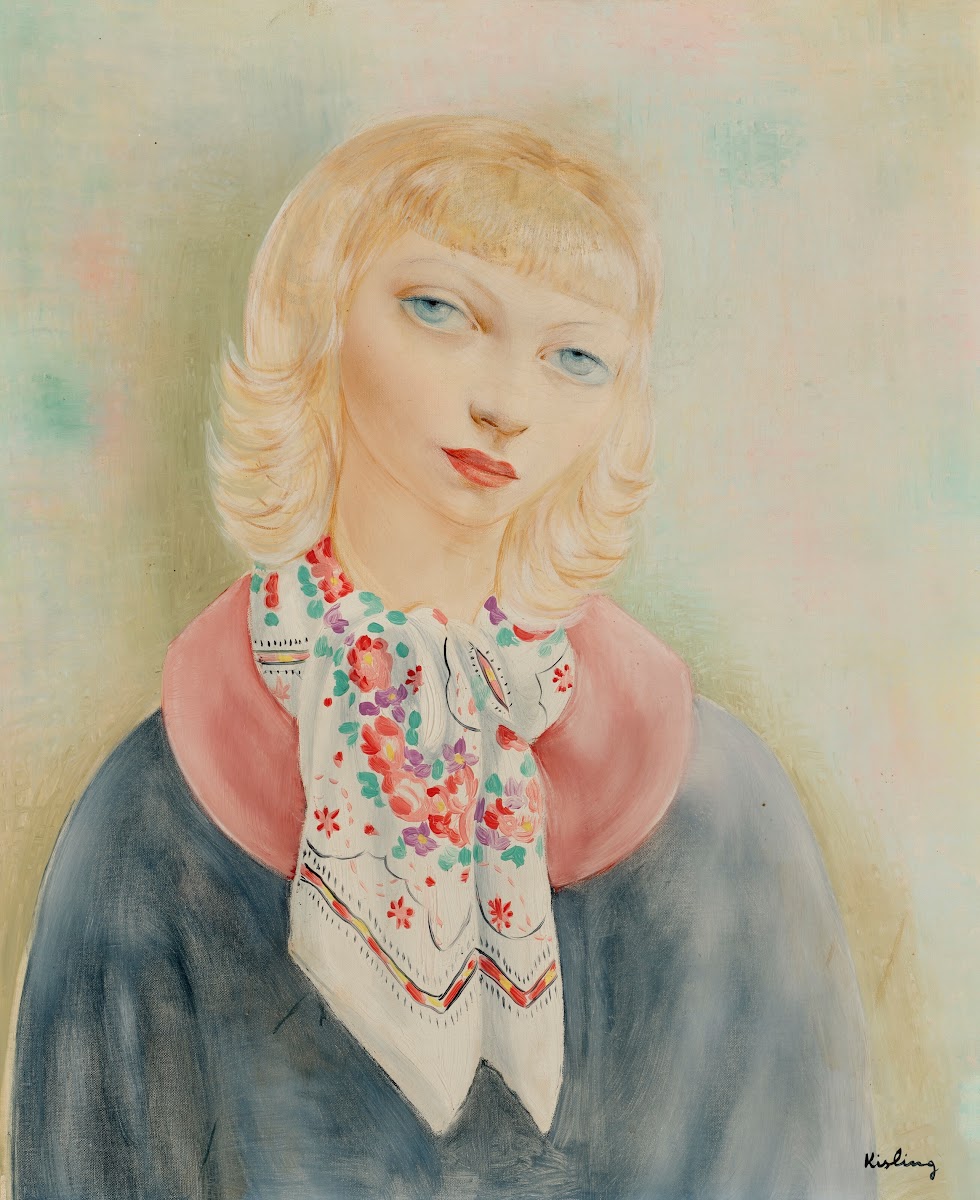 Femme blonde au foulard 1937