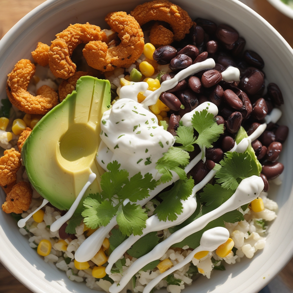 Final Smoky Mexican Soy Curl Carne Asada Protein Bowls with Lime Crema
