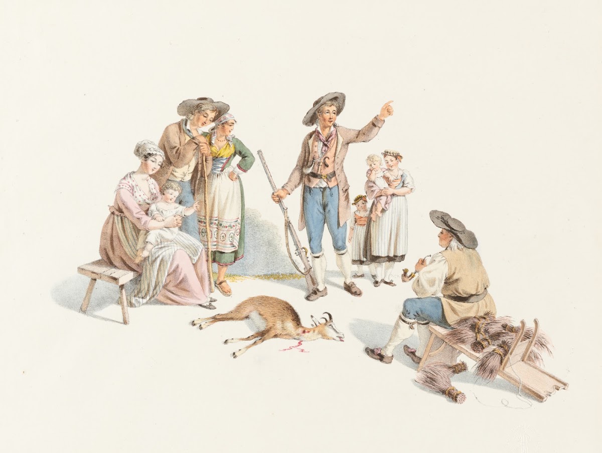Le retour du chasseur aux Chamoix 1828 1829