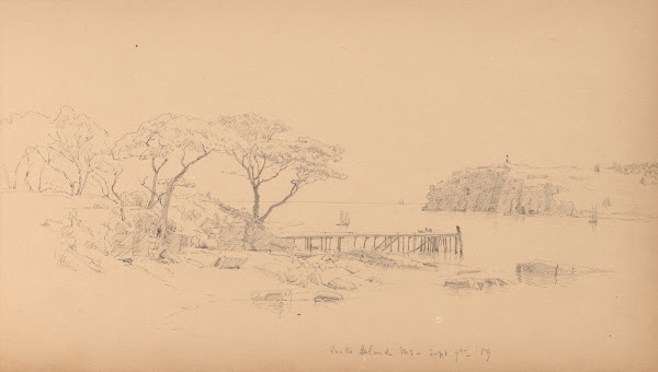 Sketchbook page 20 Peaks Island ME Sept 7th 59 1859
