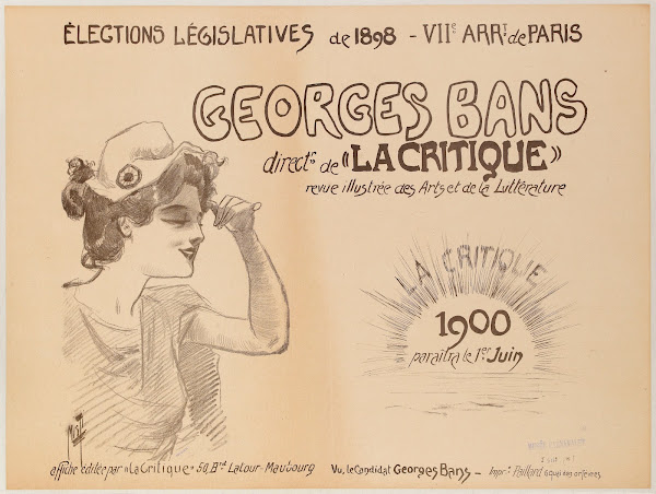 Elections Legislatives De 1898  Viie Arrt De Paris Georges Bans Directr De La Cr