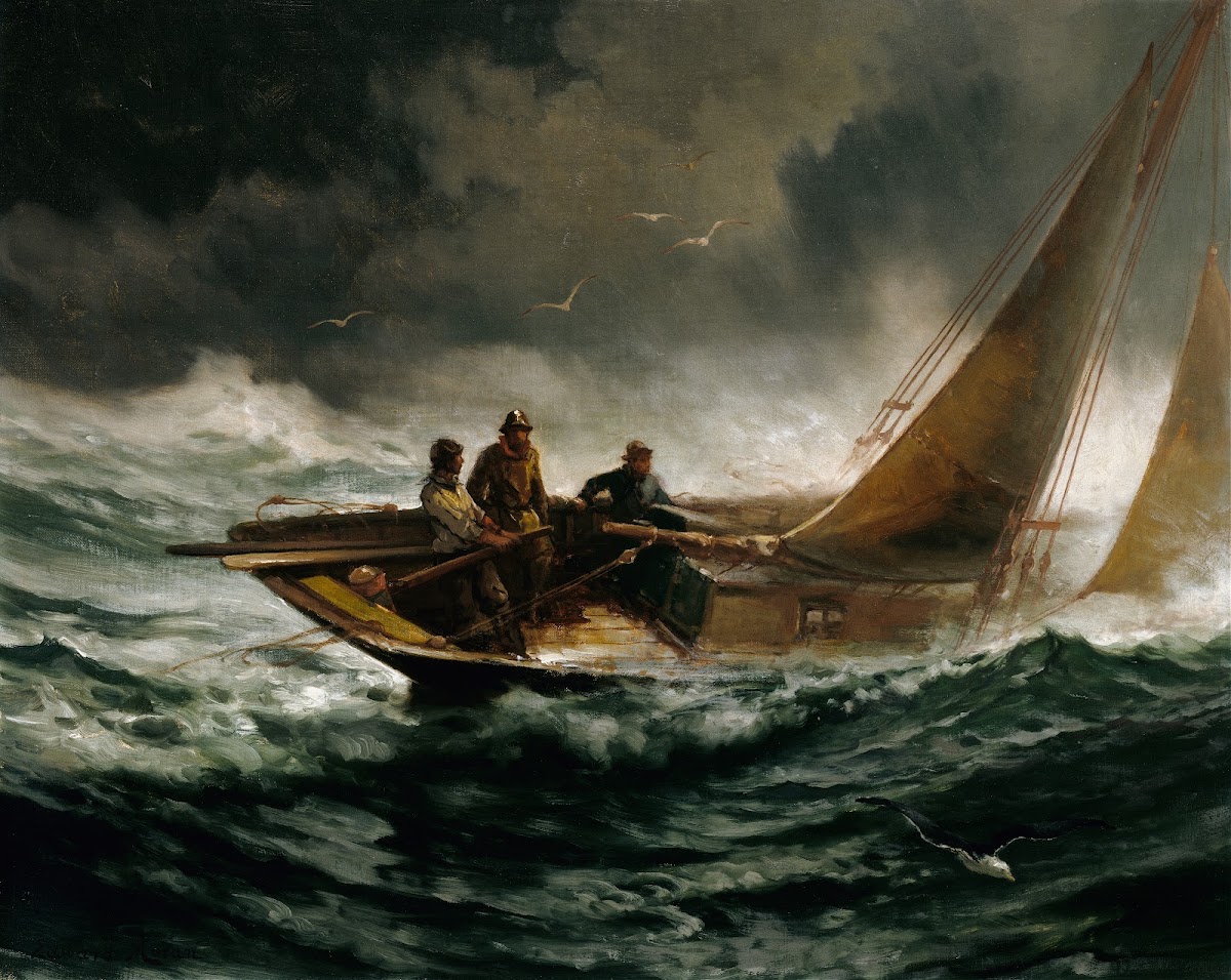 Riding out a Gale ca 1889