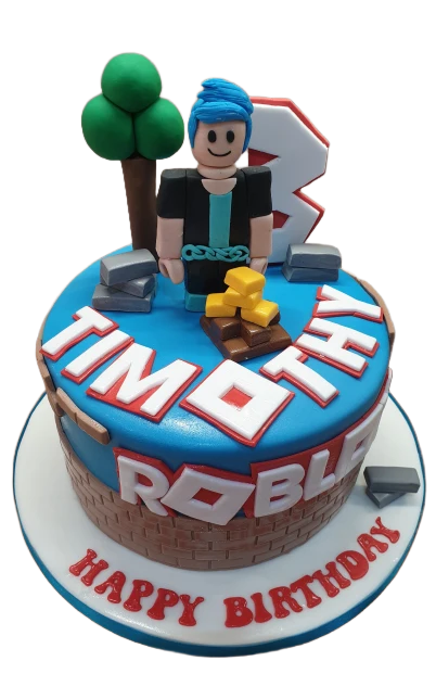 Roblox Themed Birthday Cake CB-NC515