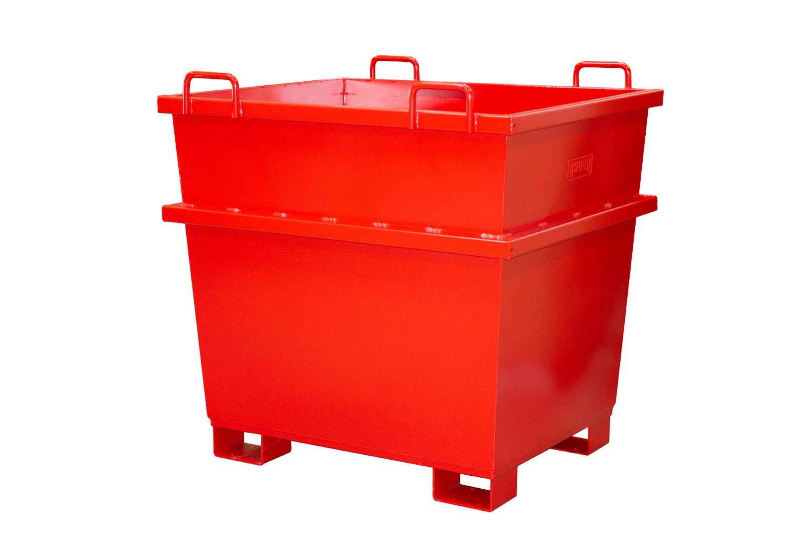 Universele-container UC 1000, gelakt, Vuurrood