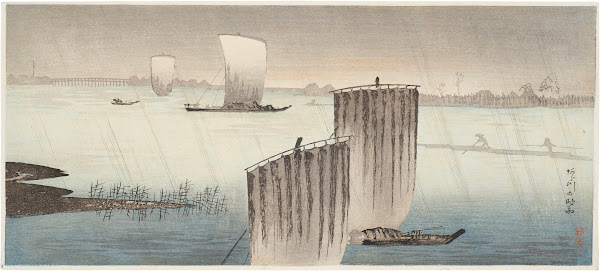 Arakawa no shigure Arakawa in late autumn rain