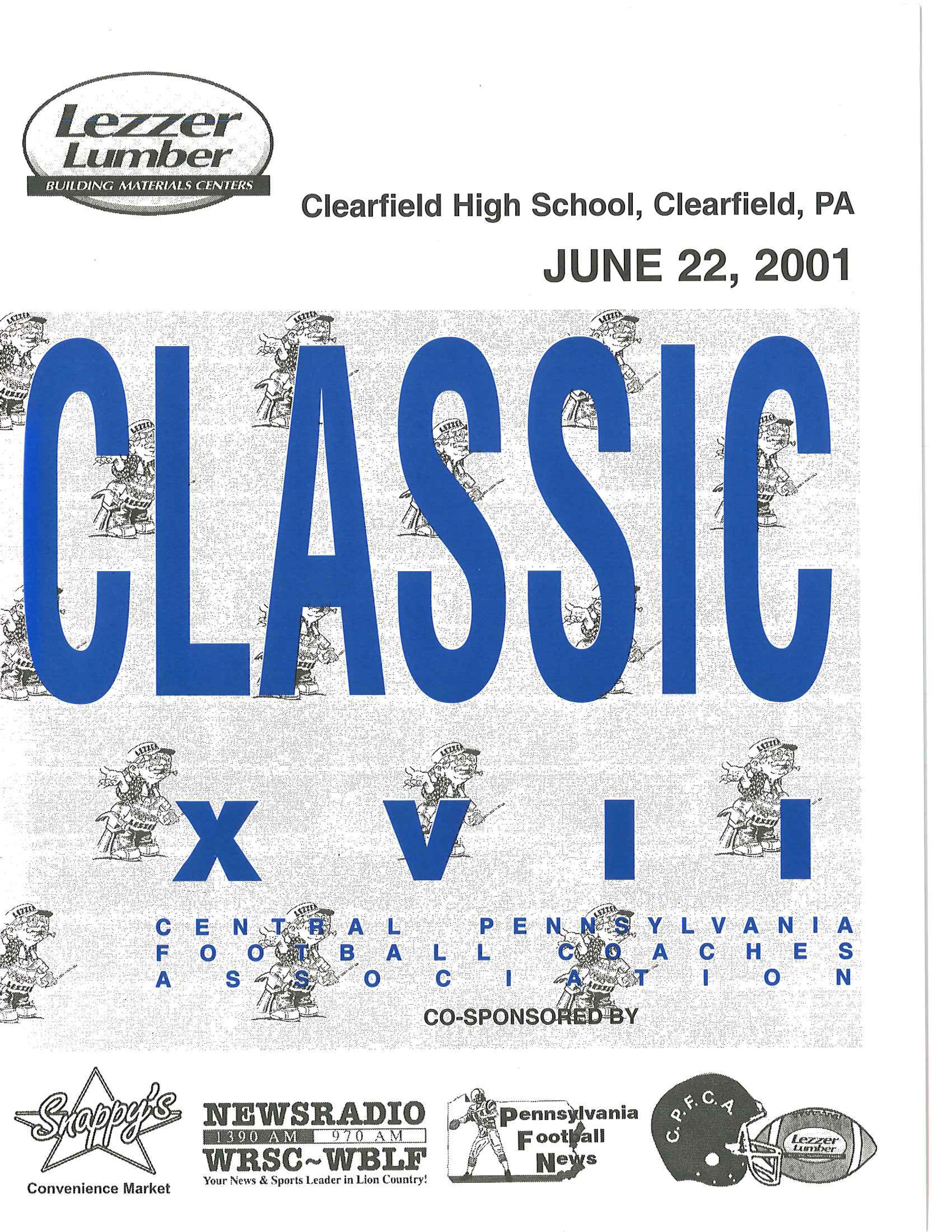 2001 Game Program