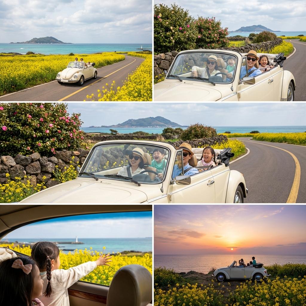 유채꽃과 환상의 궁합! 제주 봄 드라이브 코스 추천