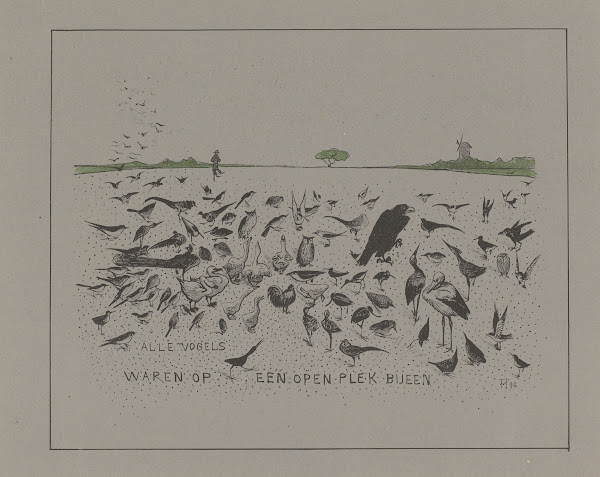 Alle vogels waren op een open plek bijeen 1892