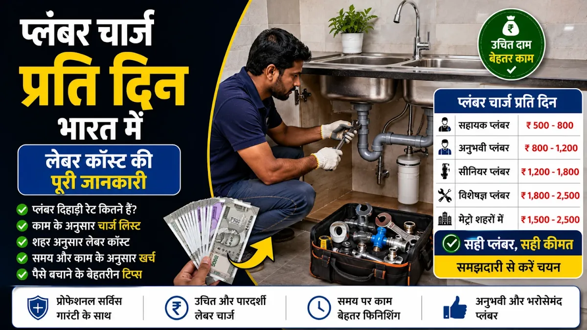 Plumber Charges Per Day India: Plumbing Labour Cost Aur Complete Guide