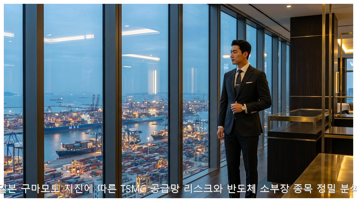 일본 구마모토 지진에 따른 TSMC 공급망 리스크와 반도체 소부장 종목 정밀 분석 핵심 안내 및 분석 인포그래픽 (4)