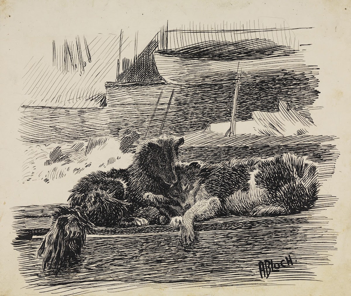 Two dogs 1893 1897
