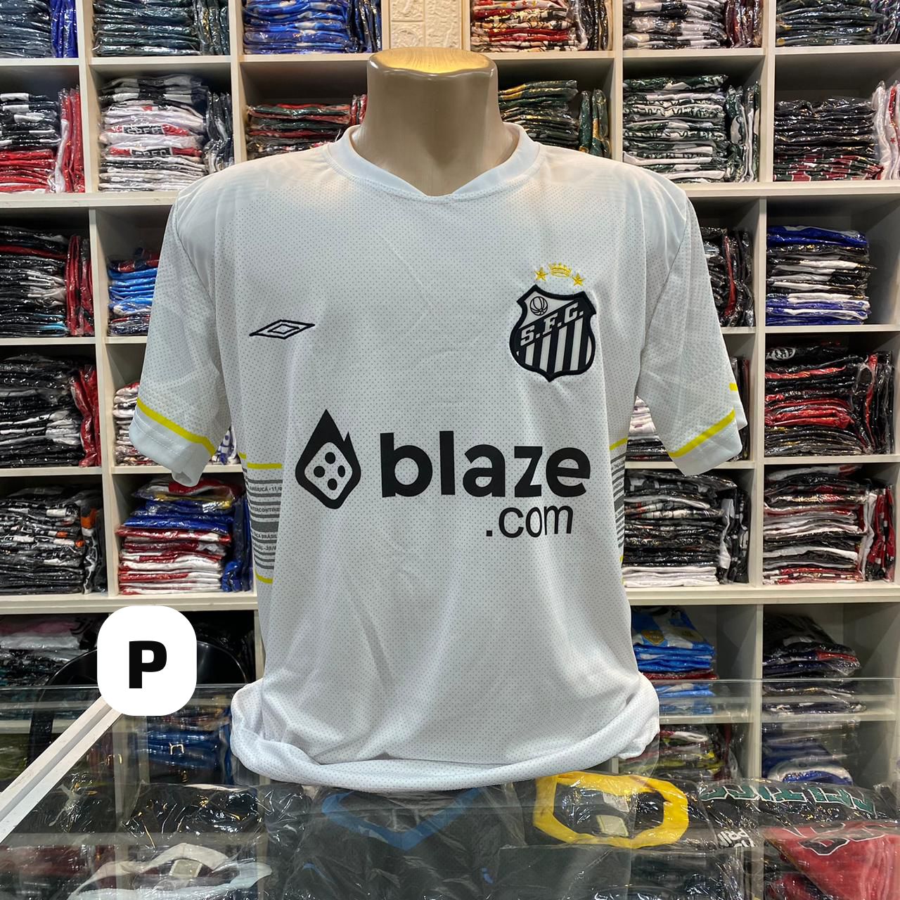 Camisa Santos S.F.C. branca Umbro (Blaze.com) - P – Atacado no Brás