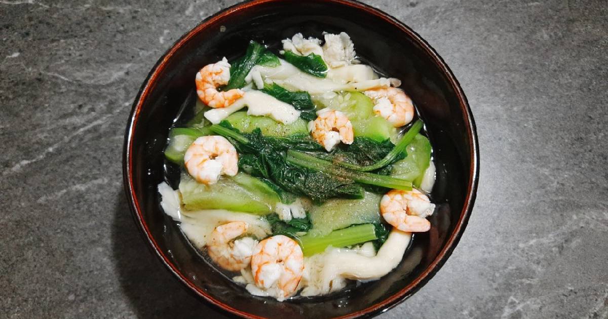 Canh mướp nấu tôm