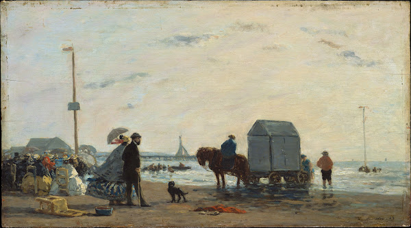 On the Beach at Trouville 1863