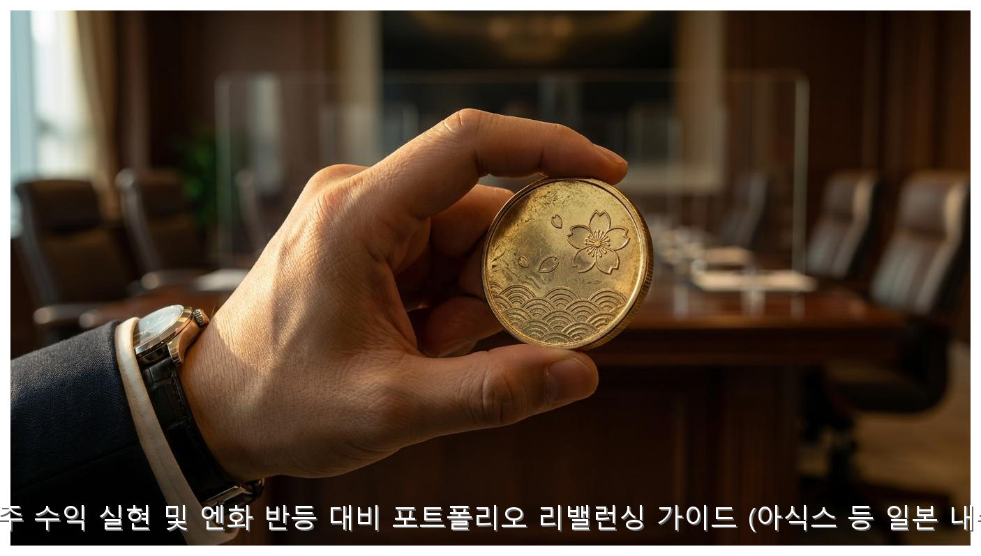 엔저 수혜주 수익 실현 및 엔화 반등 대비 포트폴리오 리밸런싱 가이드 (아식스 등 일본 내수주 중심) 핵심 안내 및 분석 인포그래픽 (3)