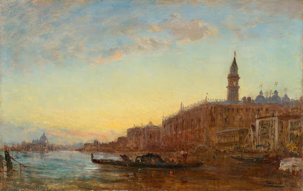 The grand canal in Venice